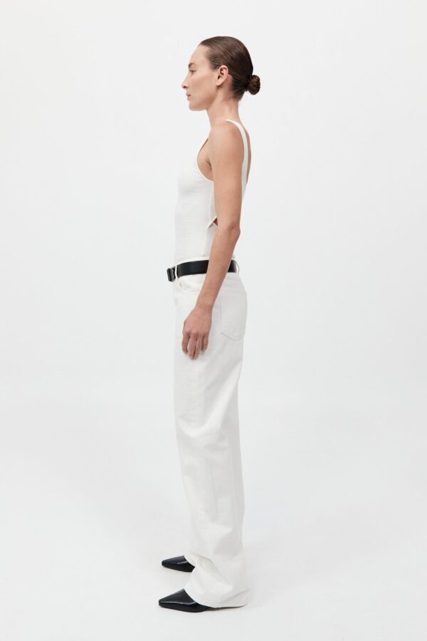 90s Low Rise Jeans - White