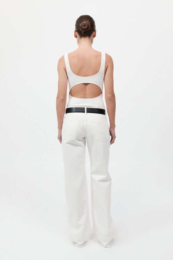 90s Low Rise Jeans - White