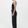 Mid Rise Balloon Jeans - Washed Black