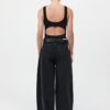 Mid Rise Balloon Jeans - Washed Black