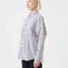 Maya Shirt White Navy Stripe