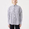 Maya Shirt White Navy Stripe