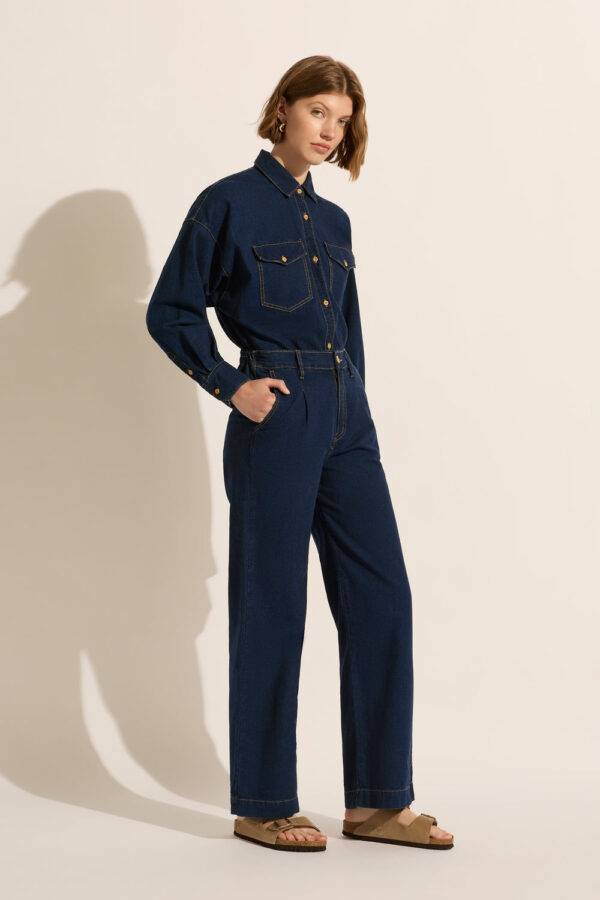 Amelia High Wide Leg Pant Foundation