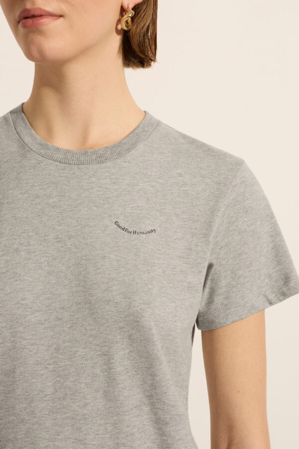 Good for Humanity Tee Grey Marle